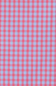 Ternet skjorte i blå og pink