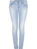 Lyseblå tætsiddende jeans